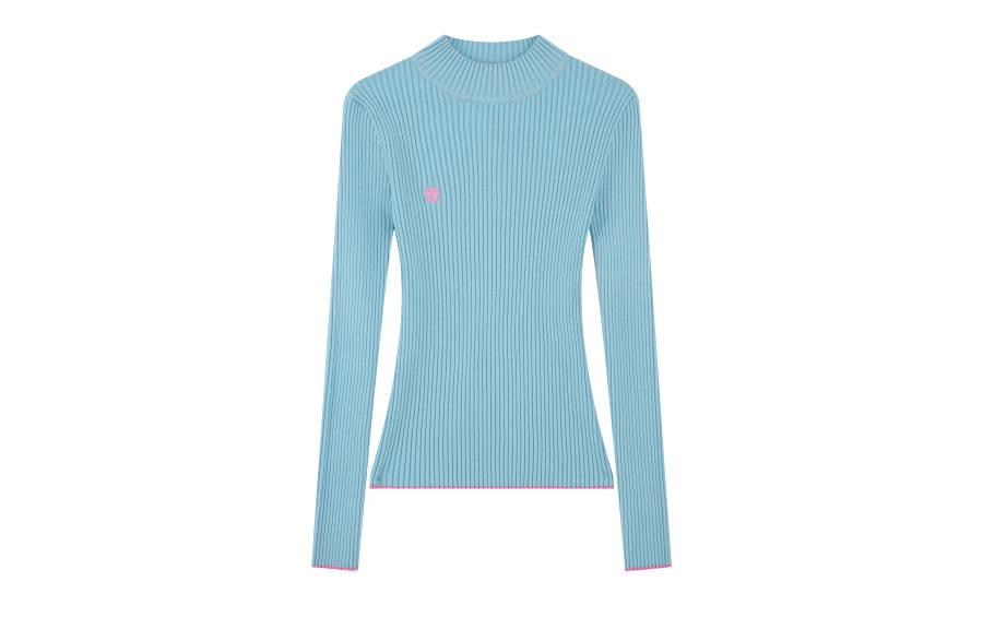 F426 Sweaters Women's Half Turtleneck Moderate Nipped In Waist