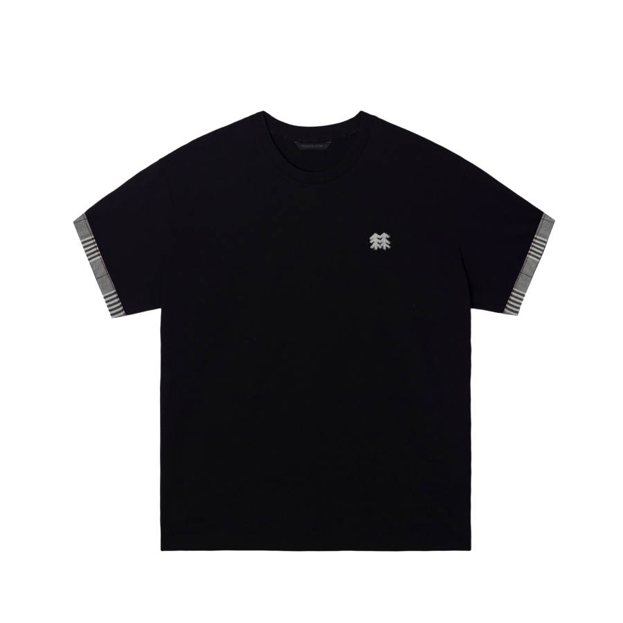 KOLON SPORT T Shirts Unisex Black/Black Crew Neck Moderate
