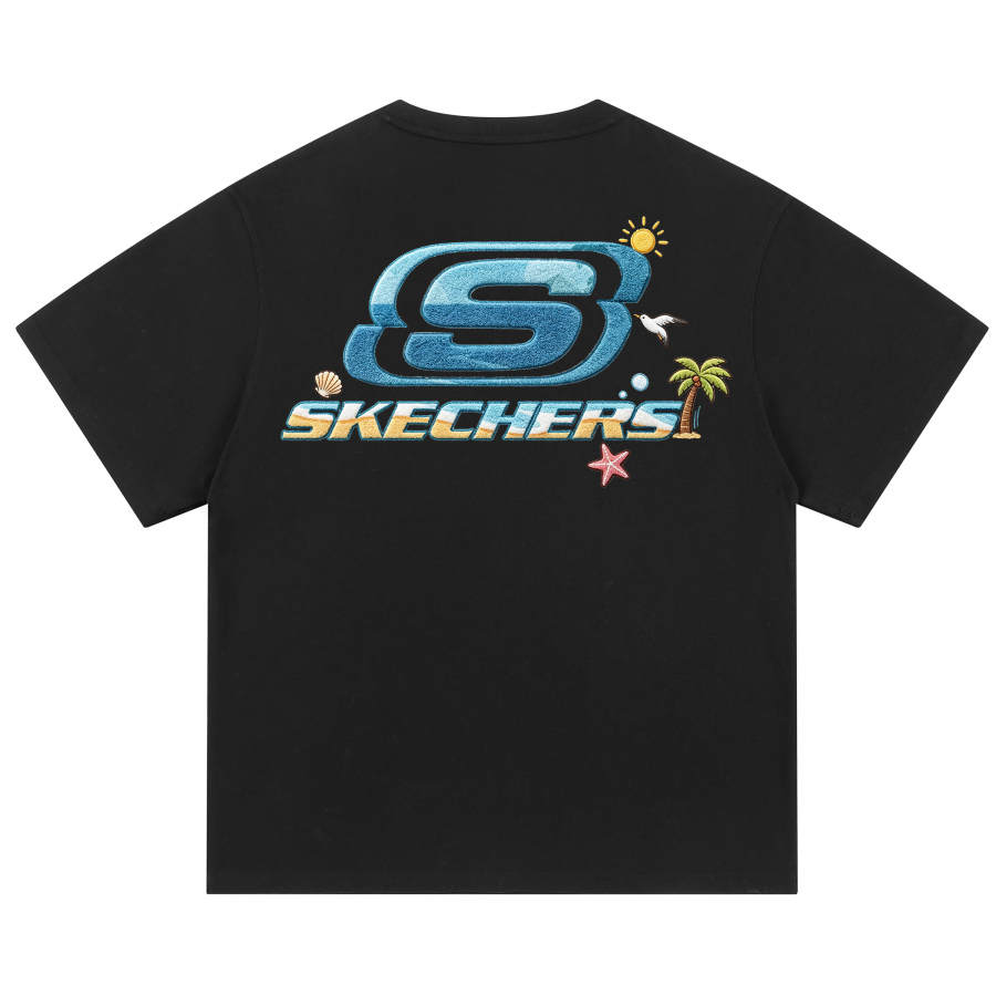 Skechers T Shirts Unisex Crew Neck Moderate Straight Fit