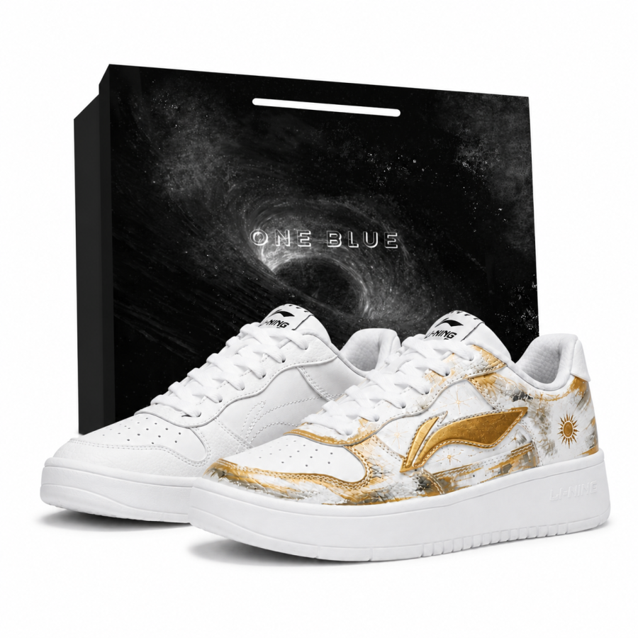 Li-Ning Li Ning Floating Boat Skateboard Shoes Men's Low Top White