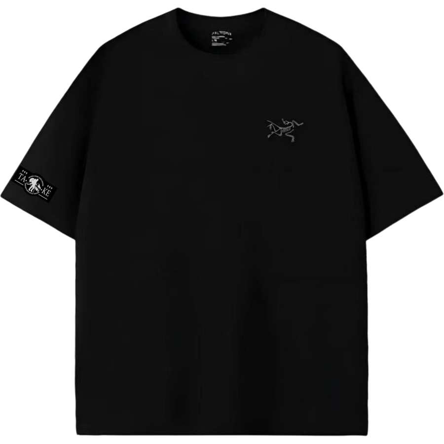 Arcteryx KRAGG T Shirts Unisex Black/Black Crew Neck