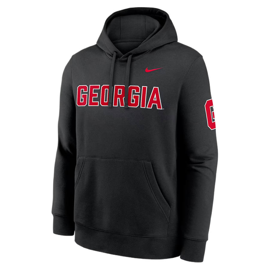 Nike Nike College Sweatshirts Men's Black Hooded Non Detachable Moderate