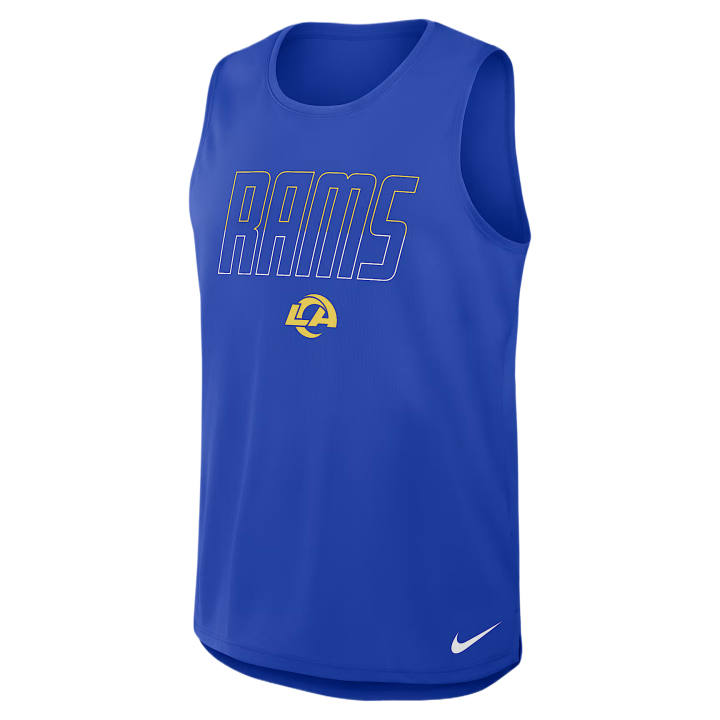 Nike Nike NFL Tank Tops Men's Royal Crew Neck Moderate