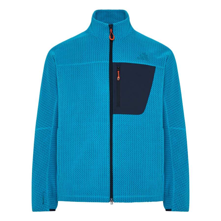 Adidas Adidas XPLORIC Fleece Tops Men's Sea Blue Stand Collar Moderate