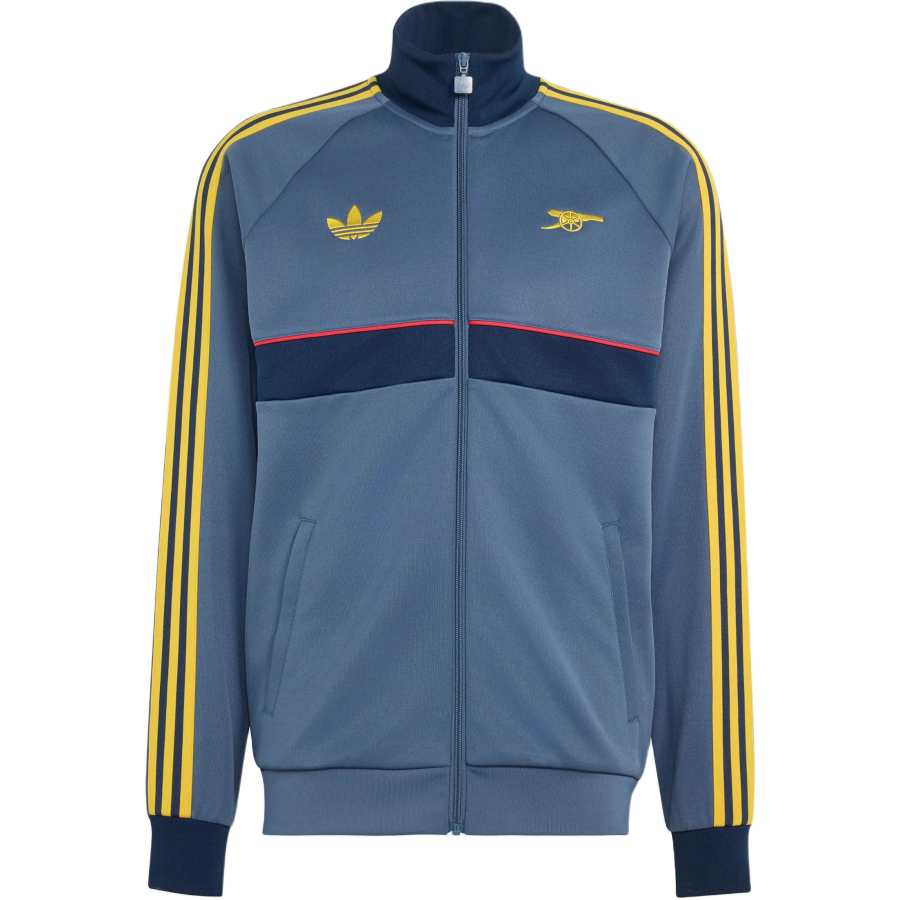 Adidas Originals Top Jackets Men's Soft Ink Blue Stand Collar Moderate