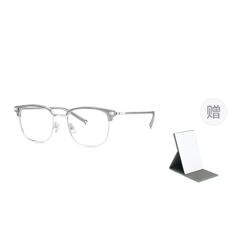 BOLON Stainless Steel/Alloy/TR/CP Square Eyeglass Frames Men's Blue Light Blocking Non Prescription Lens
