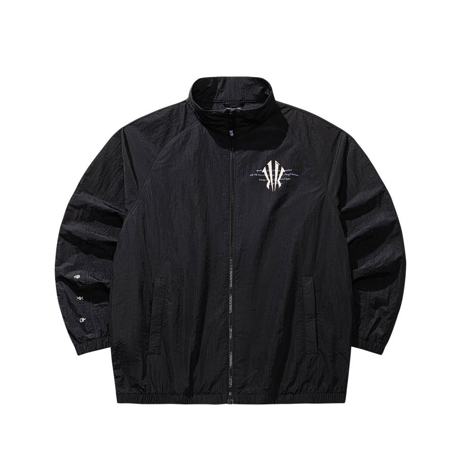 ANTA Basketball Collection Jackets Unisex Black Stand Collar Moderate Other