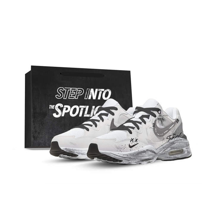Nike Nike Air Max Fusion Running Shoes Men's Low Top White/Gray