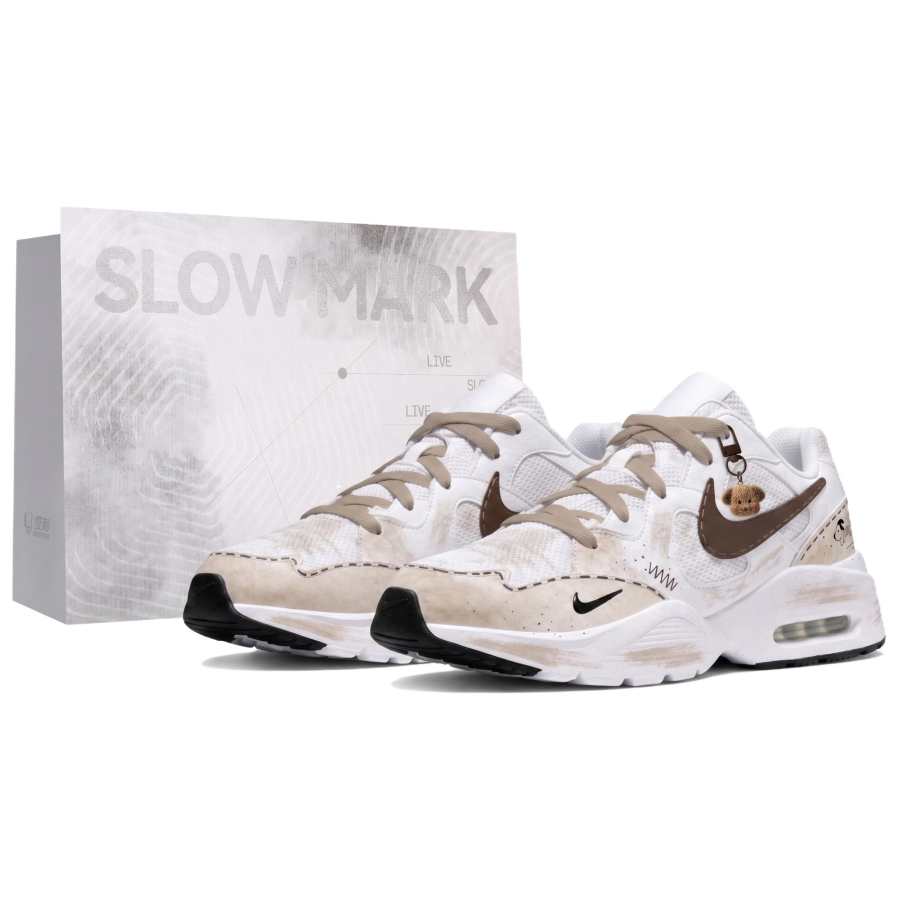 Nike Nike Air Max Fusion Running Shoes Men's Low Top Beige Brown