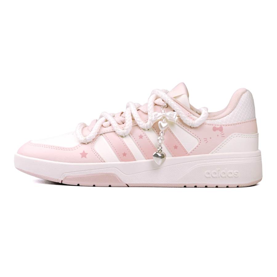 Adidas Adidas COURTBEAT Skateboard Shoes Women's Low Top White/Pink