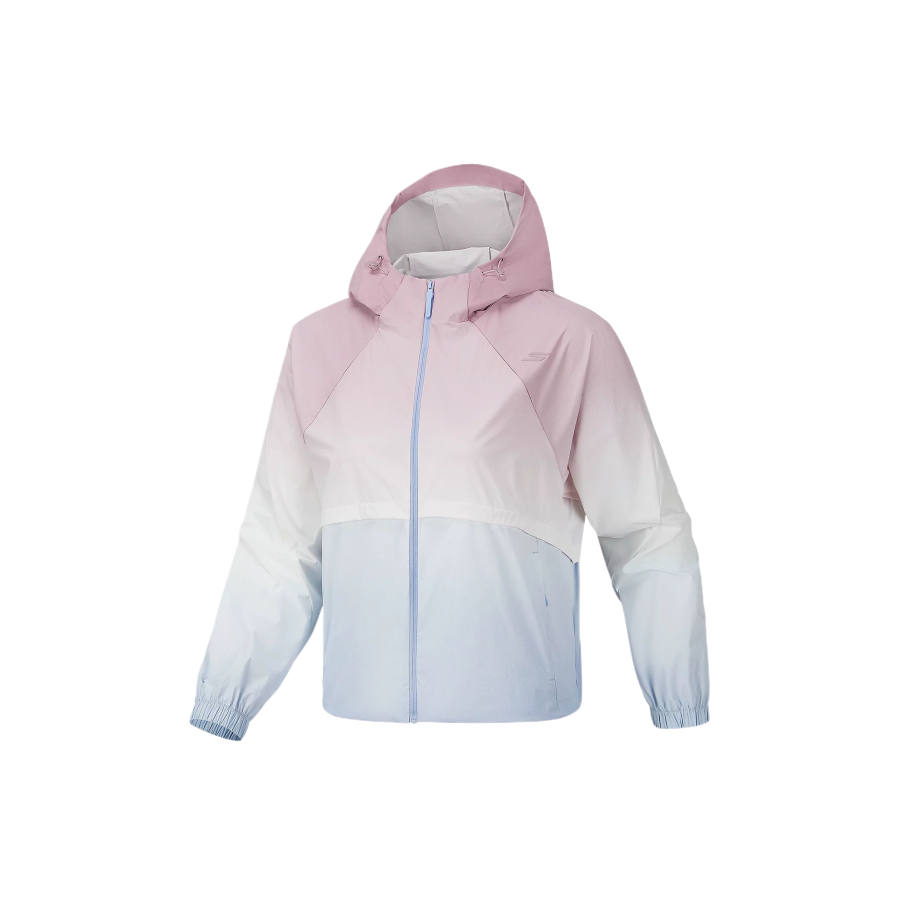 Skechers Jackets Women's Lotus Root Powders Light Purple Gradient 06U2 Hooded Non Detachable Moderate