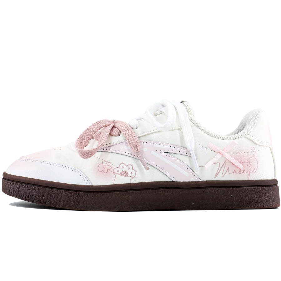 ANTA Active Skateboard Shoes Women's Low Top White/Pink