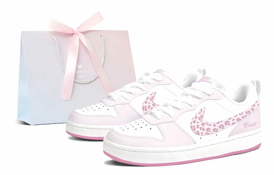 Nike Nike Court Borough 2 Skateboard Shoes Women's Low Top White, Pink