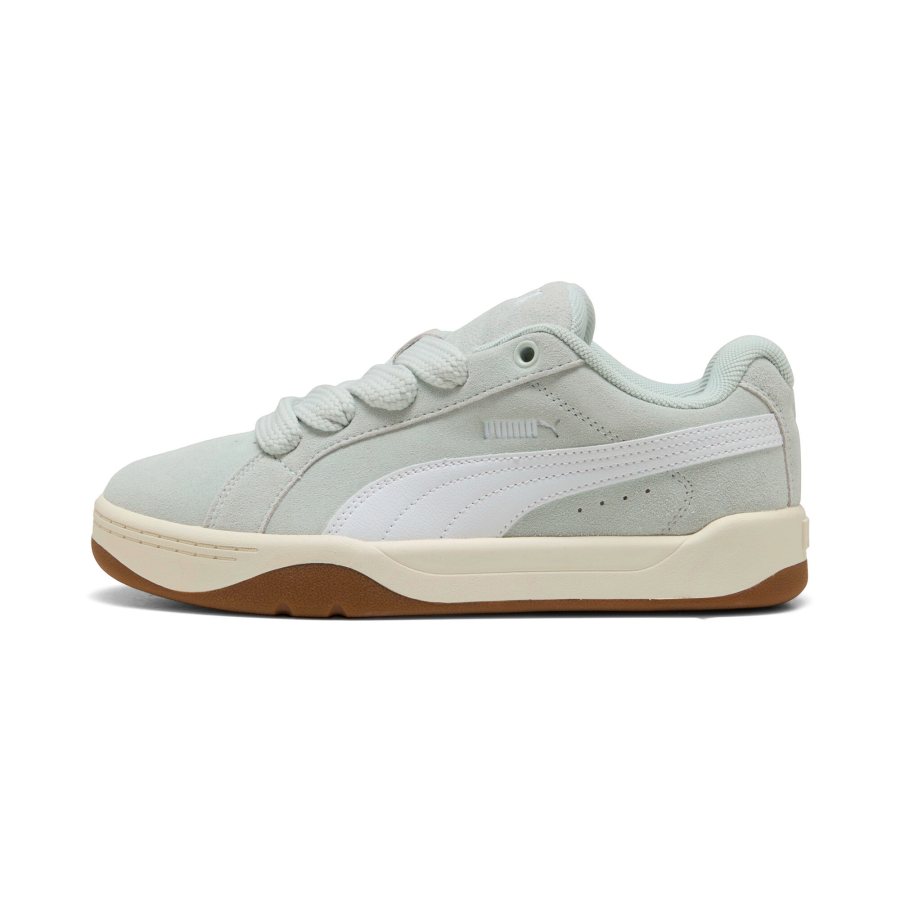 PUMA Park Lifestyle Skateboard Shoes Unisex Light Gray Green