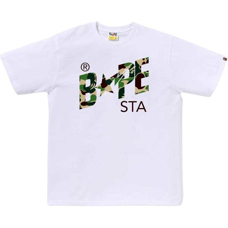 A BATHING APE ABC Camo T Shirts Unisex Crew Neck