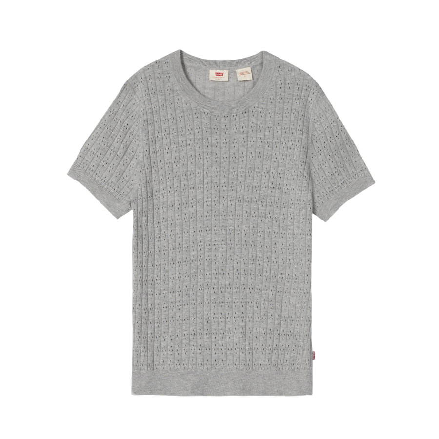 Levis T Shirts Women's Gray Crew Neck