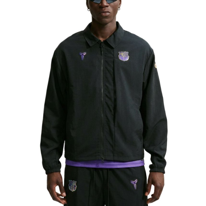 Nike Nike FC Jackets Men's Black/Field Purple/Black Lapel Moderate
