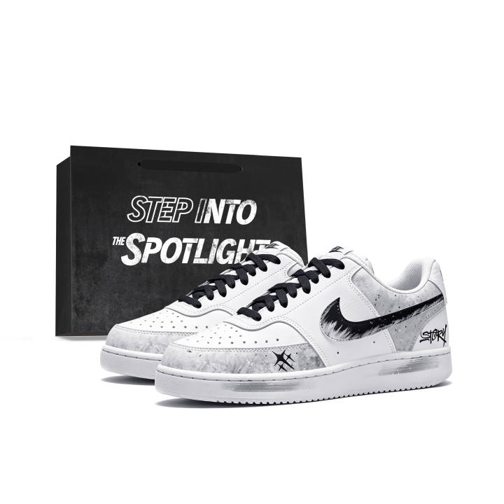 Nike Nike Court Vision 1 Skateboard Shoes Men's Low Top Black