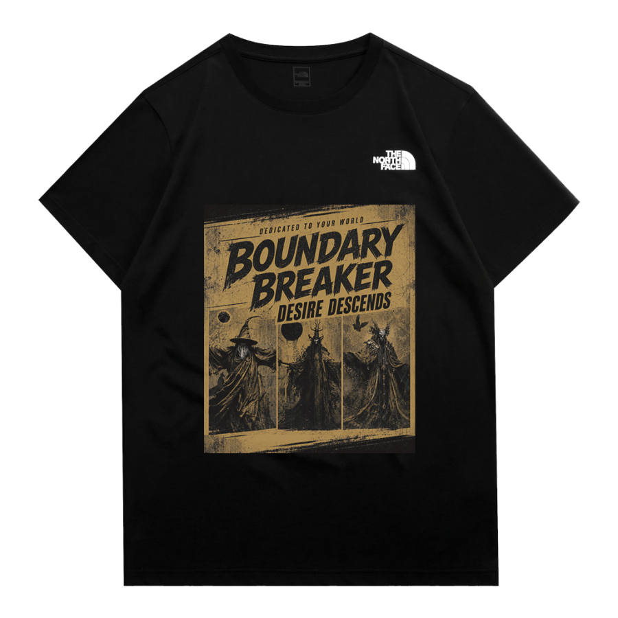 THE NORTH FACE T Shirts Unisex Black Crew Neck Moderate