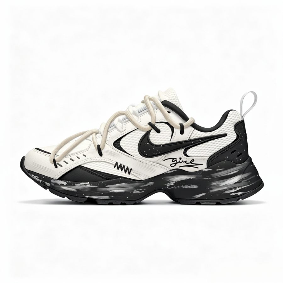 Nike Nike Air Heights Casual Shoes Women's Low Top Black/White/Gray/Beige