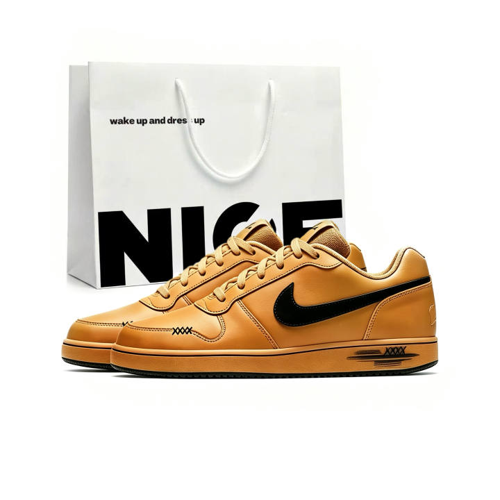 Nike Nike EBERNON Skateboard Shoes Unisex Low Top Brown