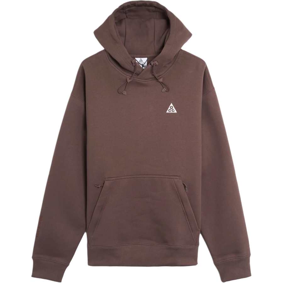 Nike Nike ACG Sweatshirts Unisex Burgundy Red Color Hooded Non Detachable Moderate