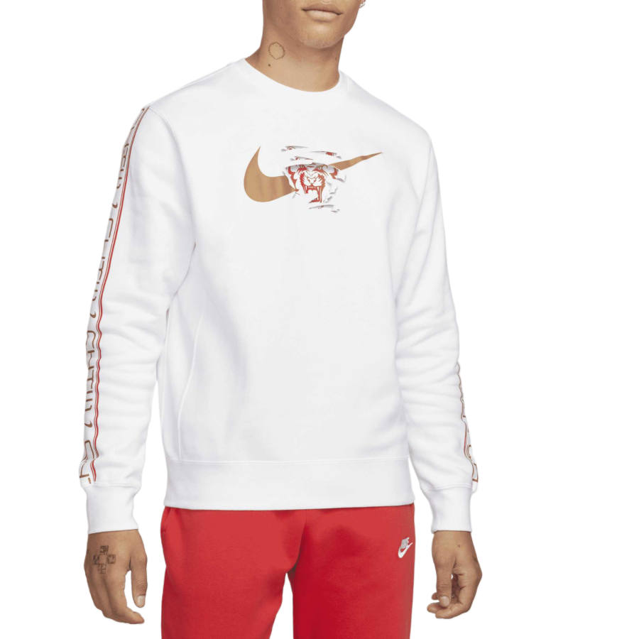Nike Nike Sportswear Sweatshirts Men's White Crew Neck Moderate