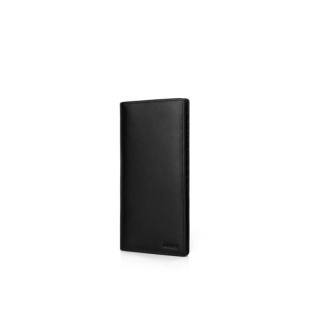 INJOYLIFE Top Grain Cow Leather Wallet Men's Black
