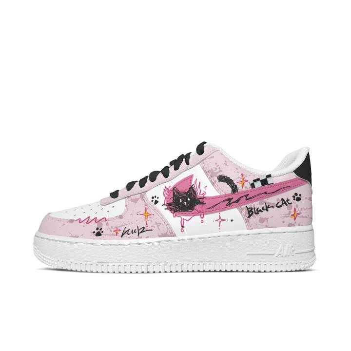 Nike Nike Air Force 1 Skateboard Shoes Men's Low Top White/Pink