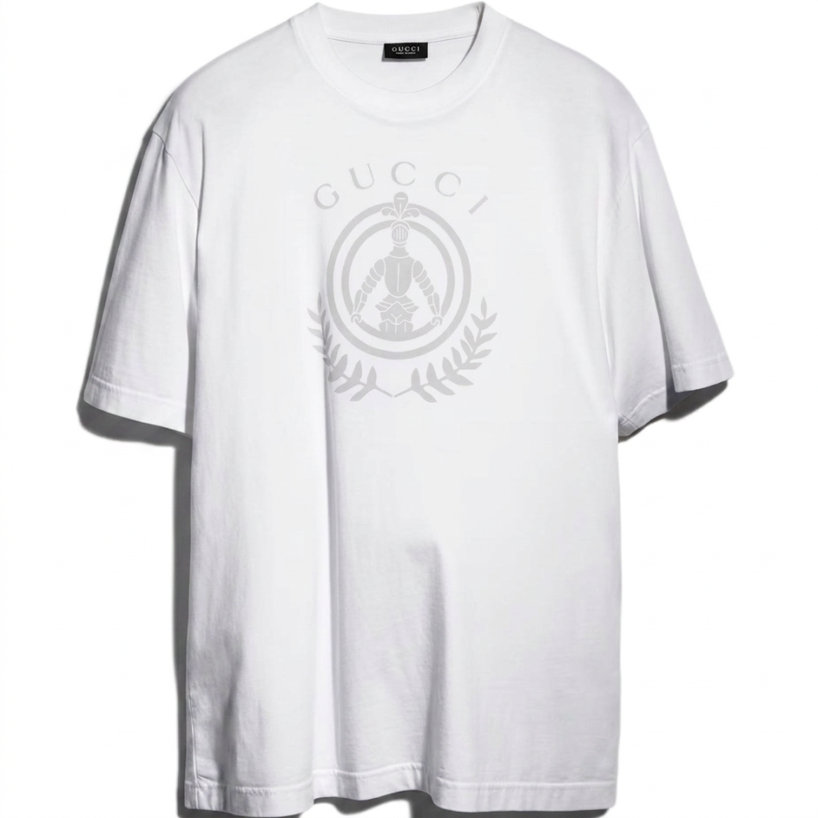 GUCCI T Shirts Men's White Crew Neck Moderate