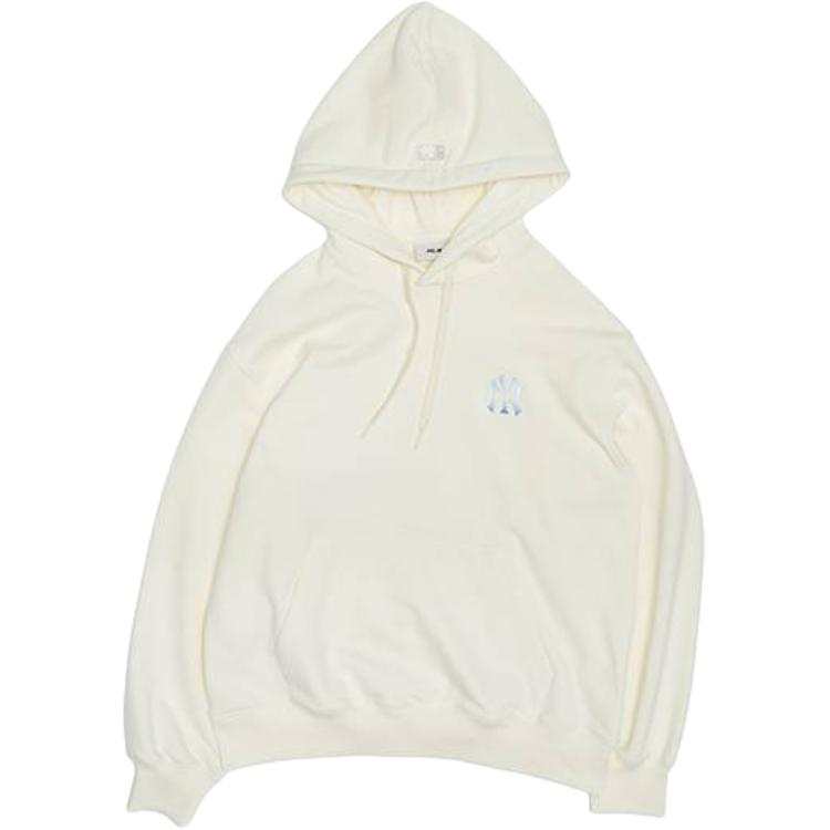 MLB Sweatshirts Unisex Cream Hooded Non Detachable Moderate
