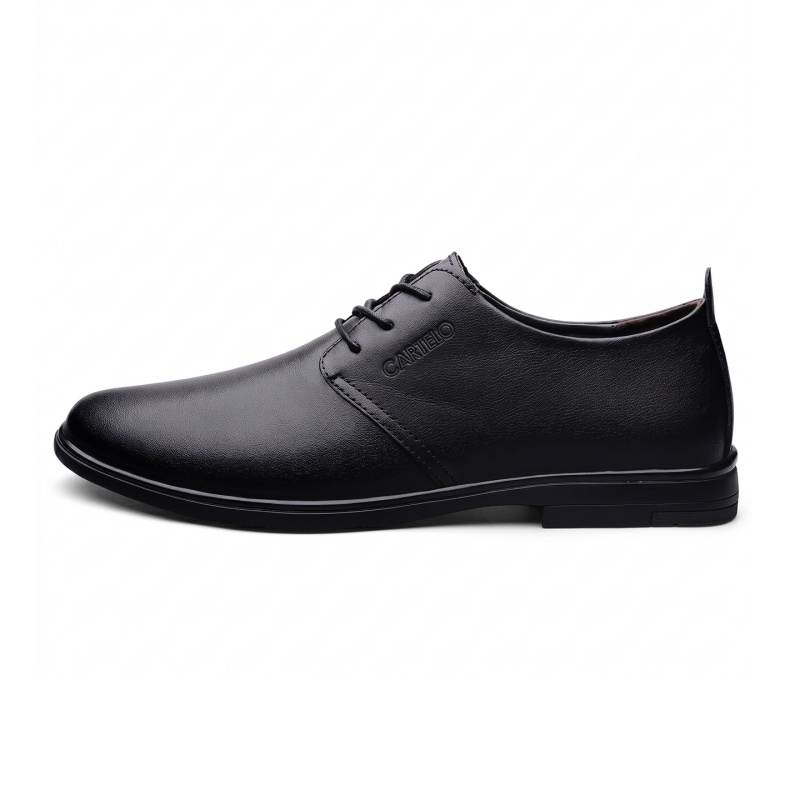 CARTELO Casual Leather Shoes Men's Black