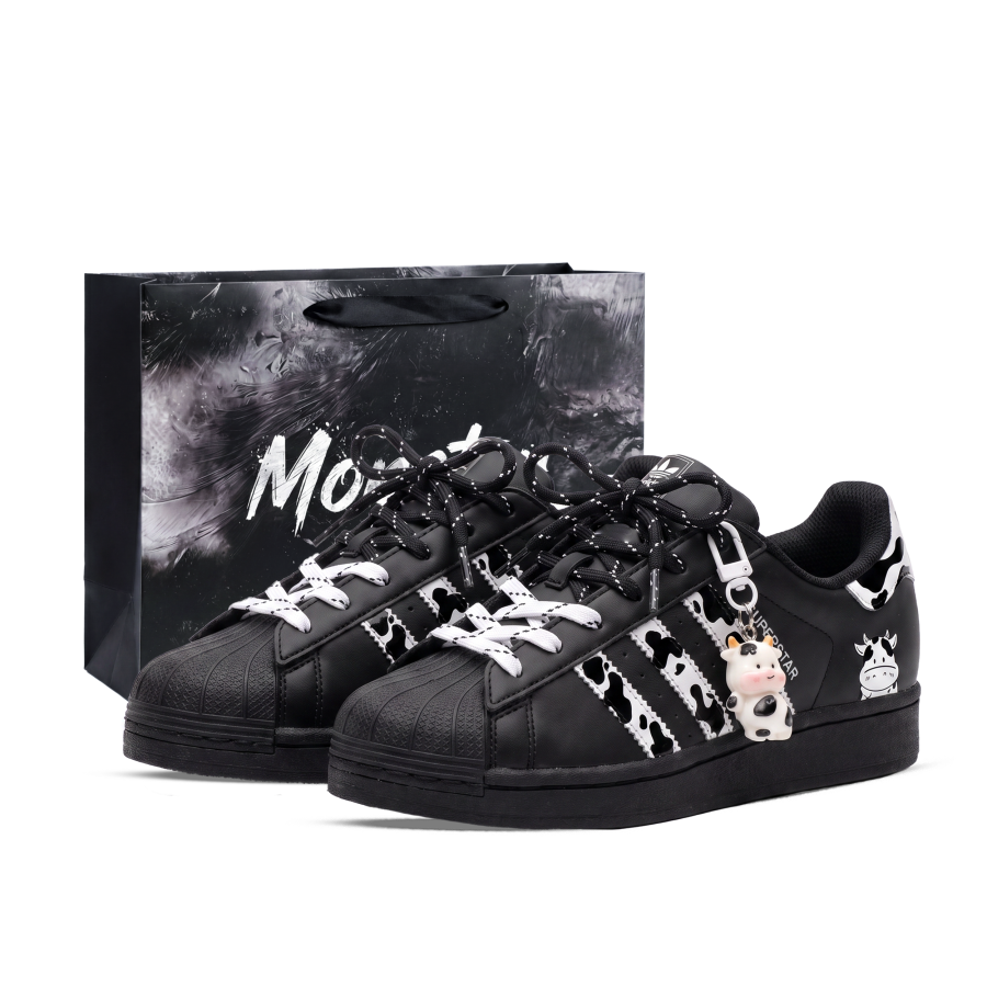 Adidas Originals SUPERSTAR Skateboard Shoes Unisex Low Top Black/White