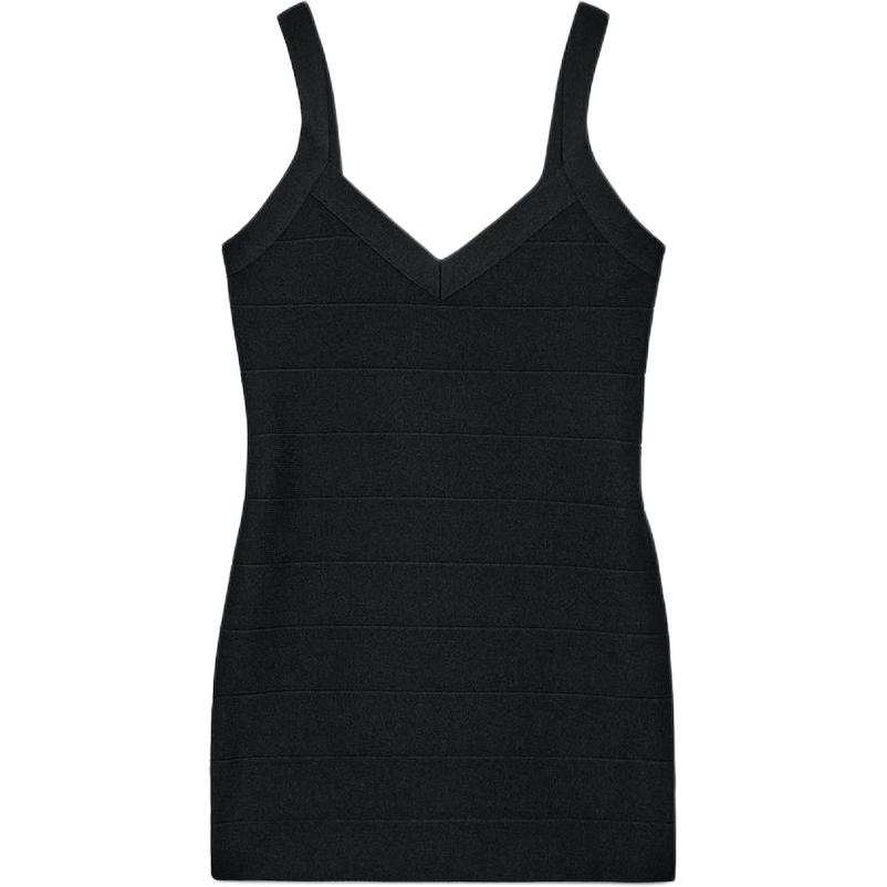 ZARA Slip Dresses Women's Black Moderate