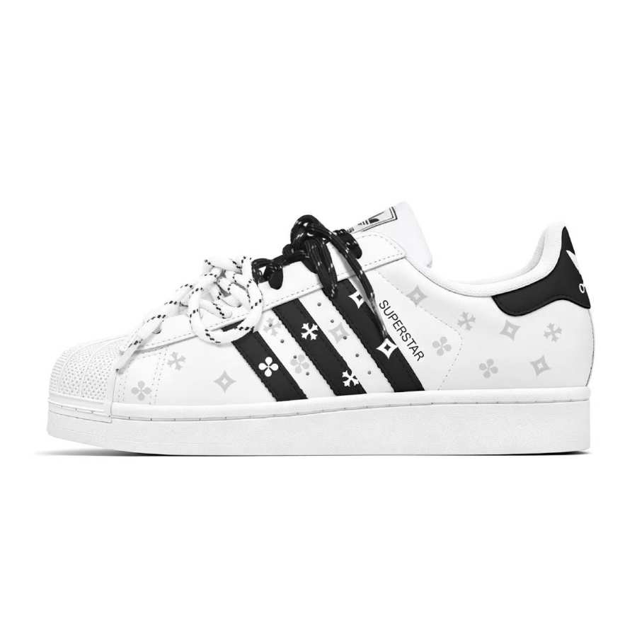Adidas Originals Superstar 2 Skateboard Shoes Women's Low Top White & Black