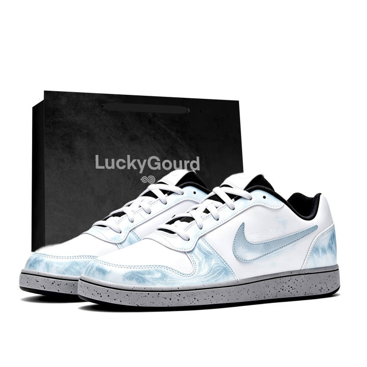 Nike Nike EBERNON Skateboard Shoes Men's Low Top Ice Blue