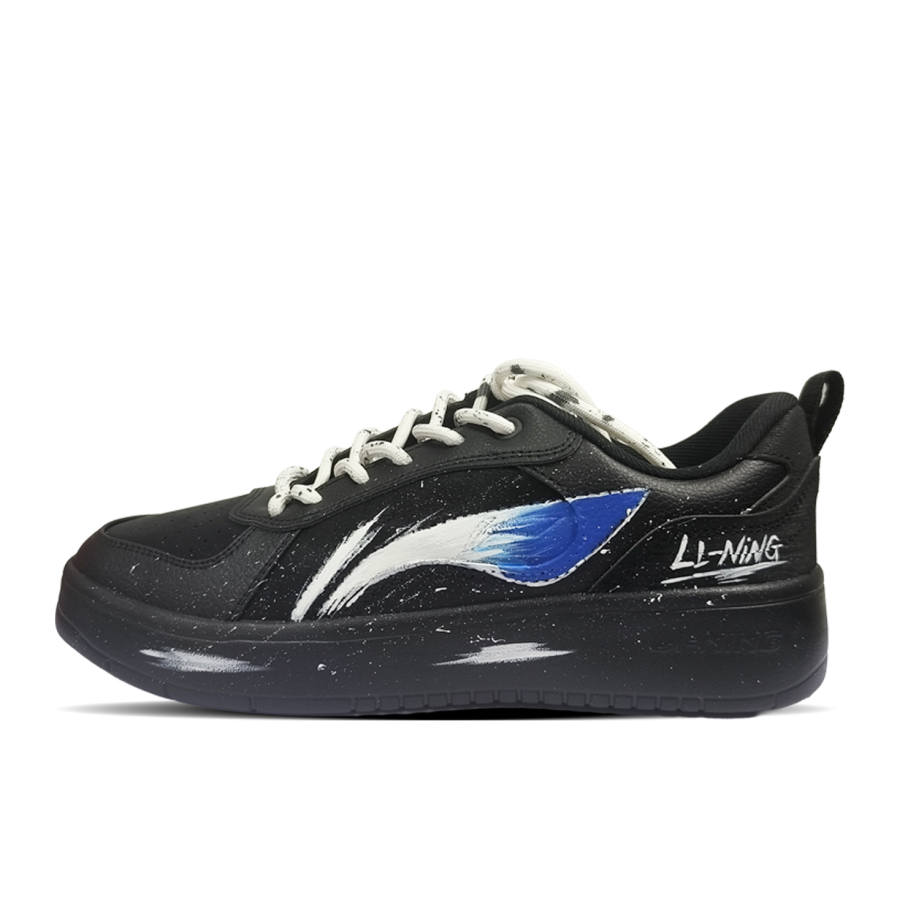Li-Ning Li Ning Wheat Age Skateboard Shoes Unisex Low Top Black/Blue