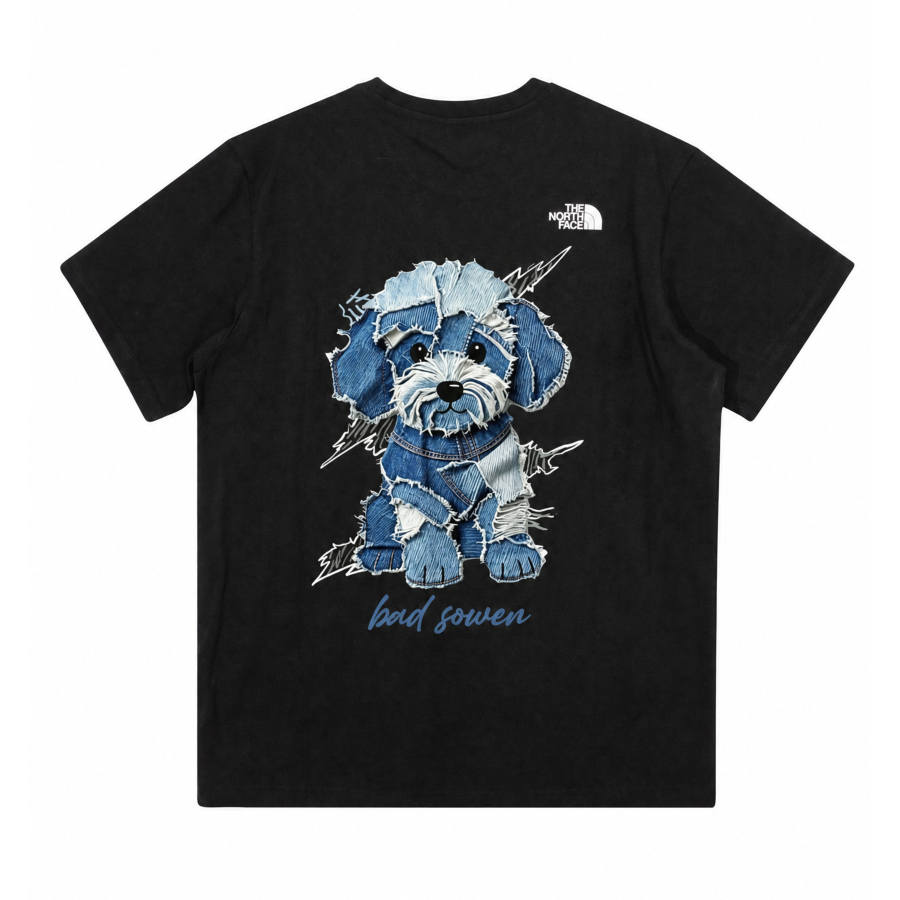 THE NORTH FACE T Shirts Unisex Black Crew Neck Moderate Straight Fit