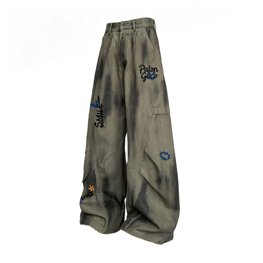 PAL ONGACO Casual Pants Unisex Moderate Straight Fit Pants