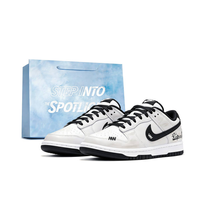 Nike Nike Dunk Skateboard Shoes Men's Low Top Black White