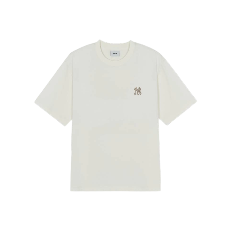 MLB T Shirts Unisex New York Yankees/Cream Crew Neck Moderate