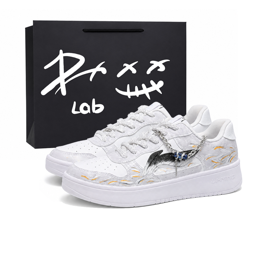 Li-Ning Li Ning Floating Boat Skateboard Shoes Men's Low Top Gray