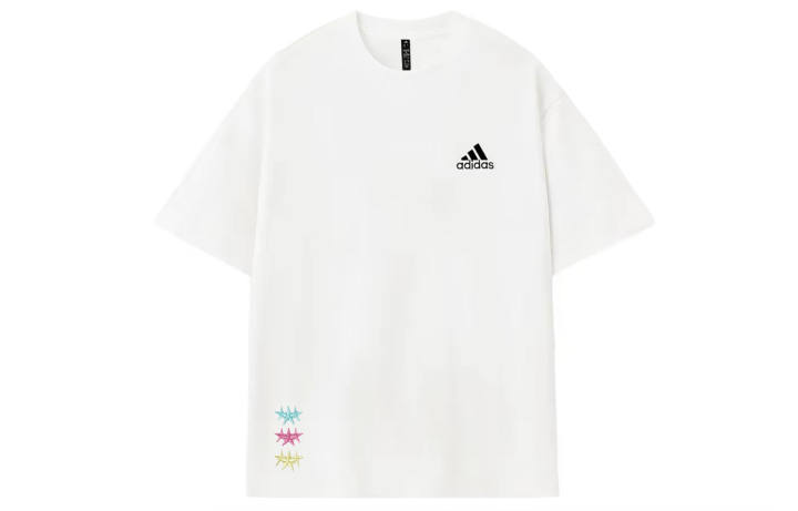 Adidas Adidas MUST HAVES T Shirts Unisex Ecru Crew Neck Thin