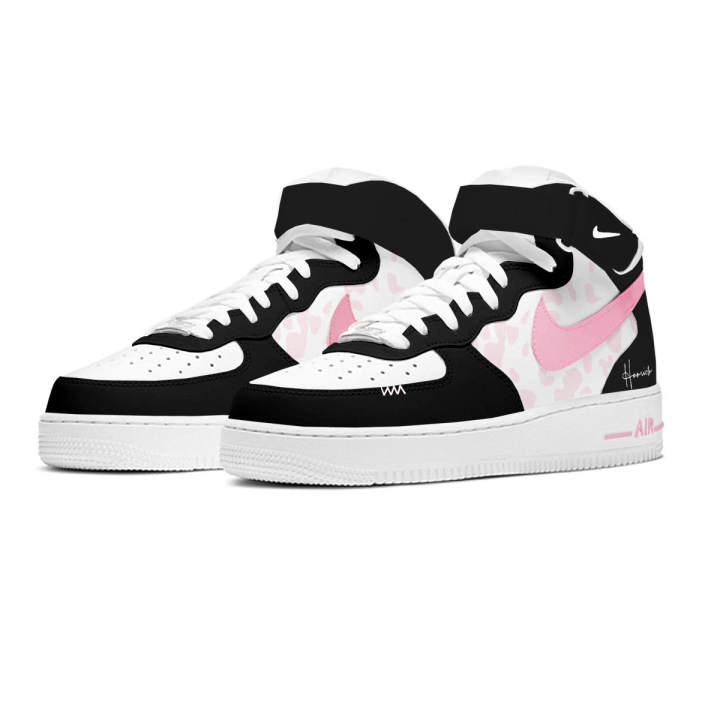 Nike Nike Air Force 1 Skateboard Shoes Men's Mid Top Black