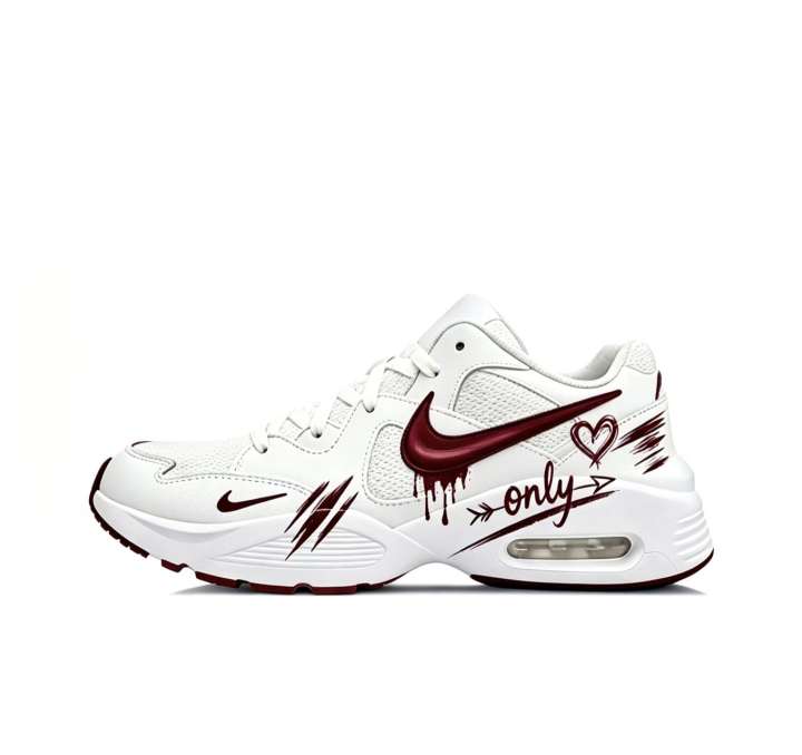 Nike Nike Air Max Fusion Running Shoes Unisex Low Top White & Red