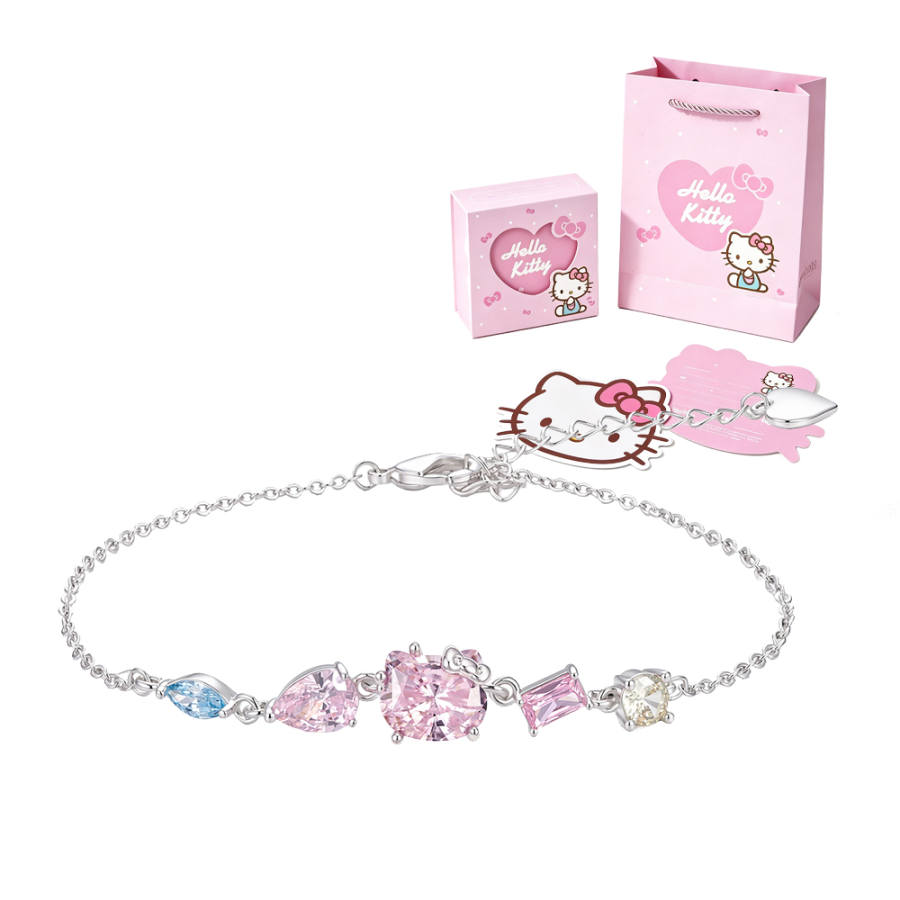 Sanrio X Hello Kitty Hello Kitty Artificial Gemstone Bracelets Women's