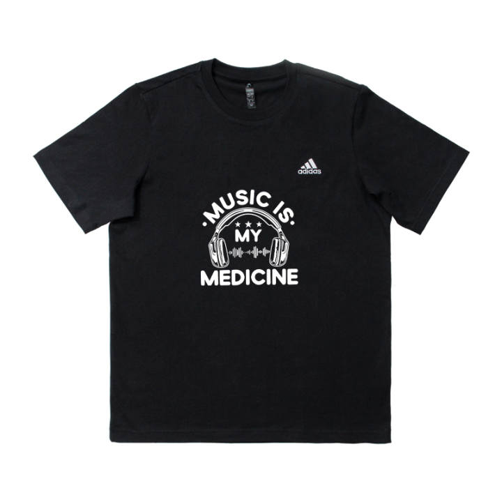 Adidas Adidas MUST HAVES T Shirts Men's Black Crew Neck Moderate