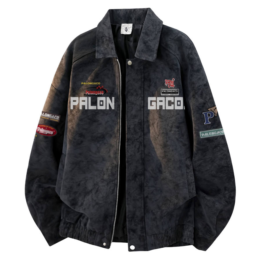 PAL ONGACO Leather Jackets Unisex Lapel Moderate