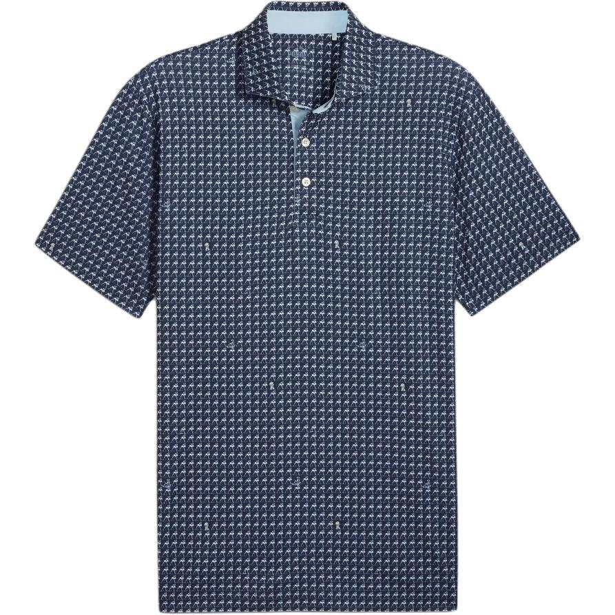 PUMA MATTR Golf Clothing Men's Dark Blue Polo Collar Moderate