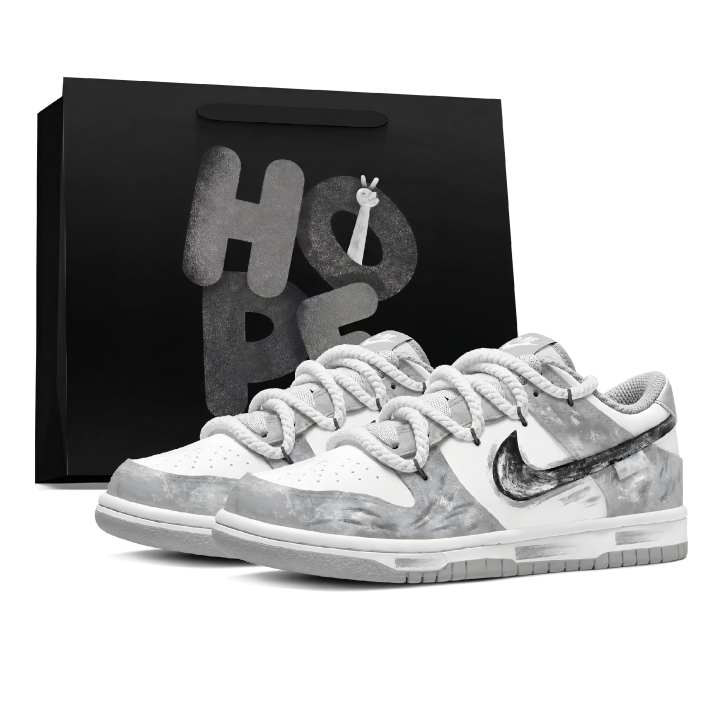 Nike Nike Dunk Skateboard Shoes Unisex Low Top White, Black